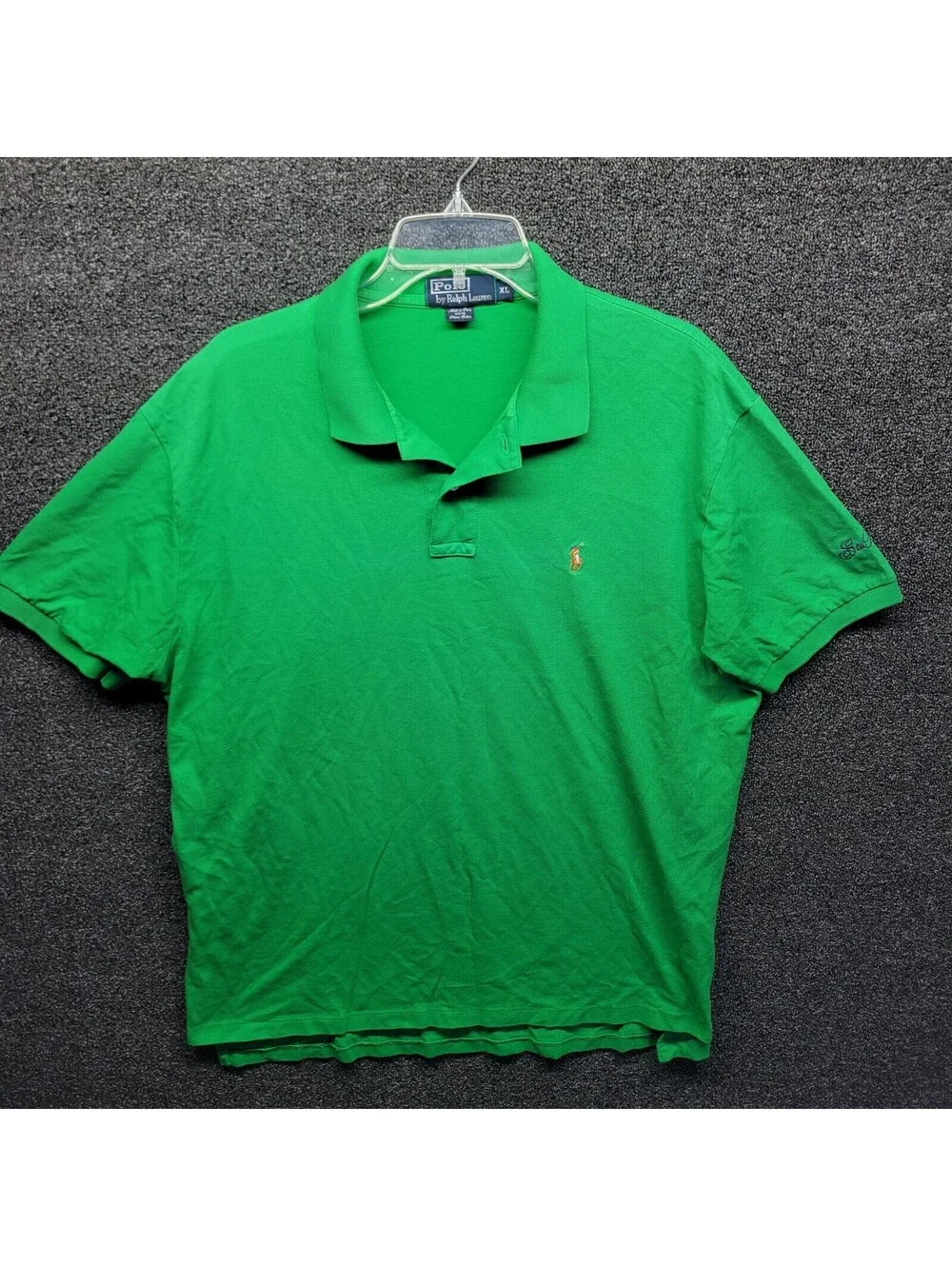 Polo Ralph Lauren Polo Shirt Mens Sz XL Green Pima Cotton Polo